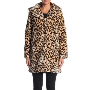 Juicy Couture Blk Label Natural Faux Fur Leopard Print